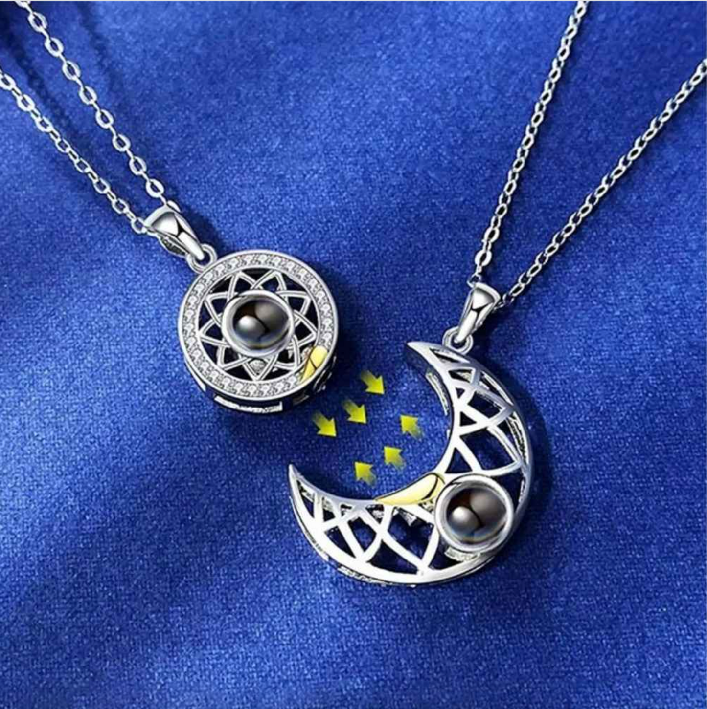 Collar de Pareja Sol y Luna (2 en 1)