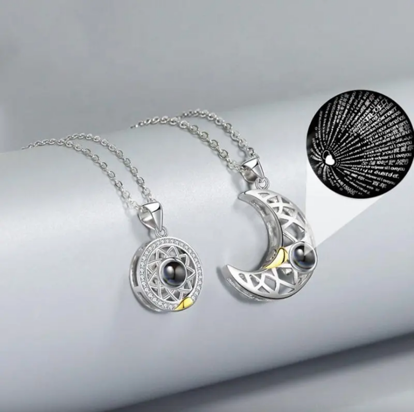 Collar de Pareja Sol y Luna (2 en 1)